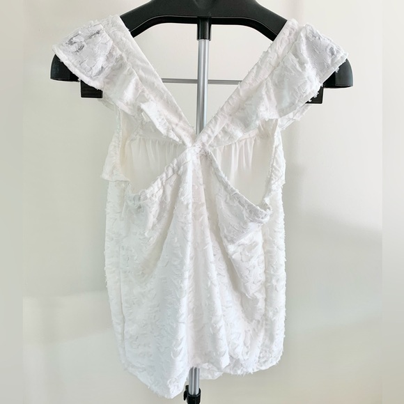 Sienna Sky Square Neck Flutter Sleeve Blouse - Picture 5 of 8